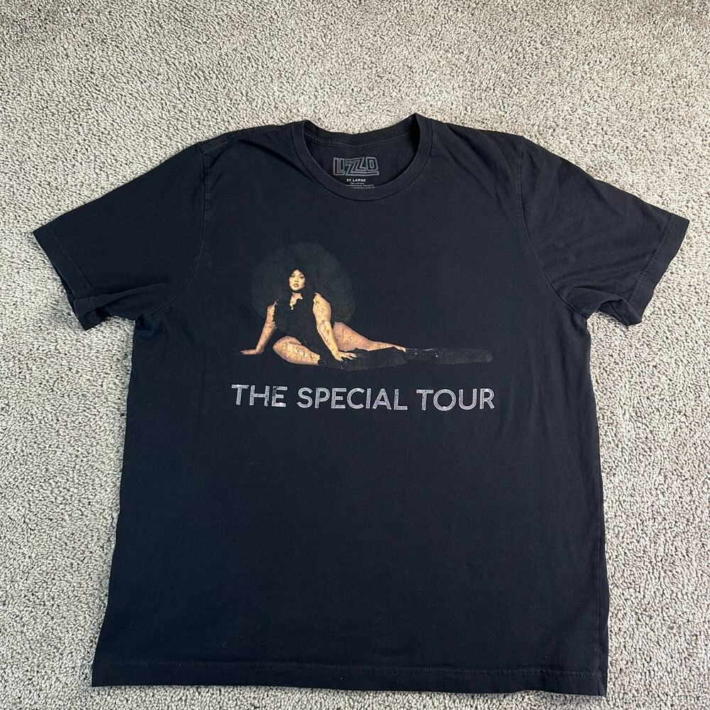 Lizzo The Special Tour 2022 Shirt Mens 2XL Black Short Sleeve Music Rap Hip Hop